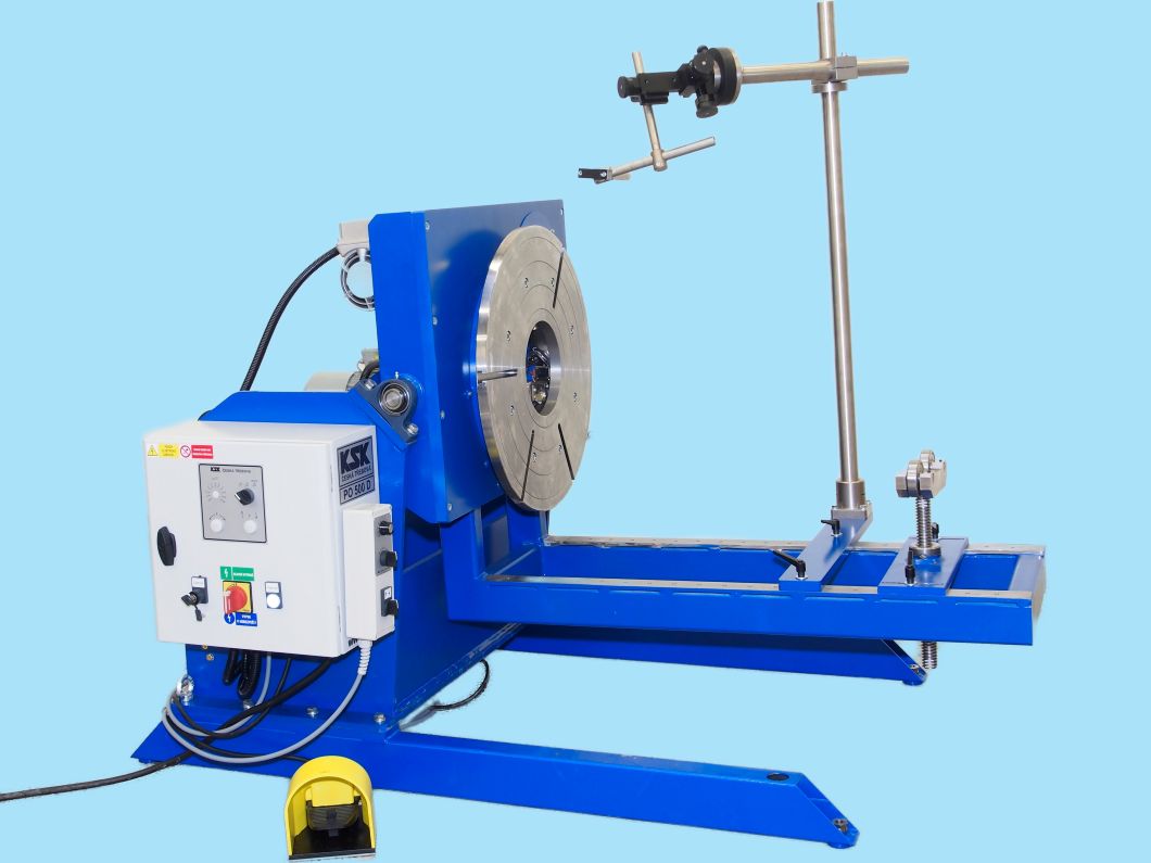 PO 500 D mit Platte und Halterung mit Stützrollen